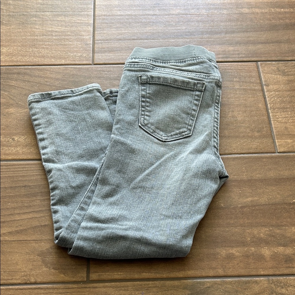 Kids Gray Distressed Jeans